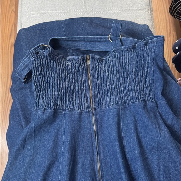 NWT Petal & Pup Elegant Everly Crossback Denim Dress SzL - Picture 11 of 14